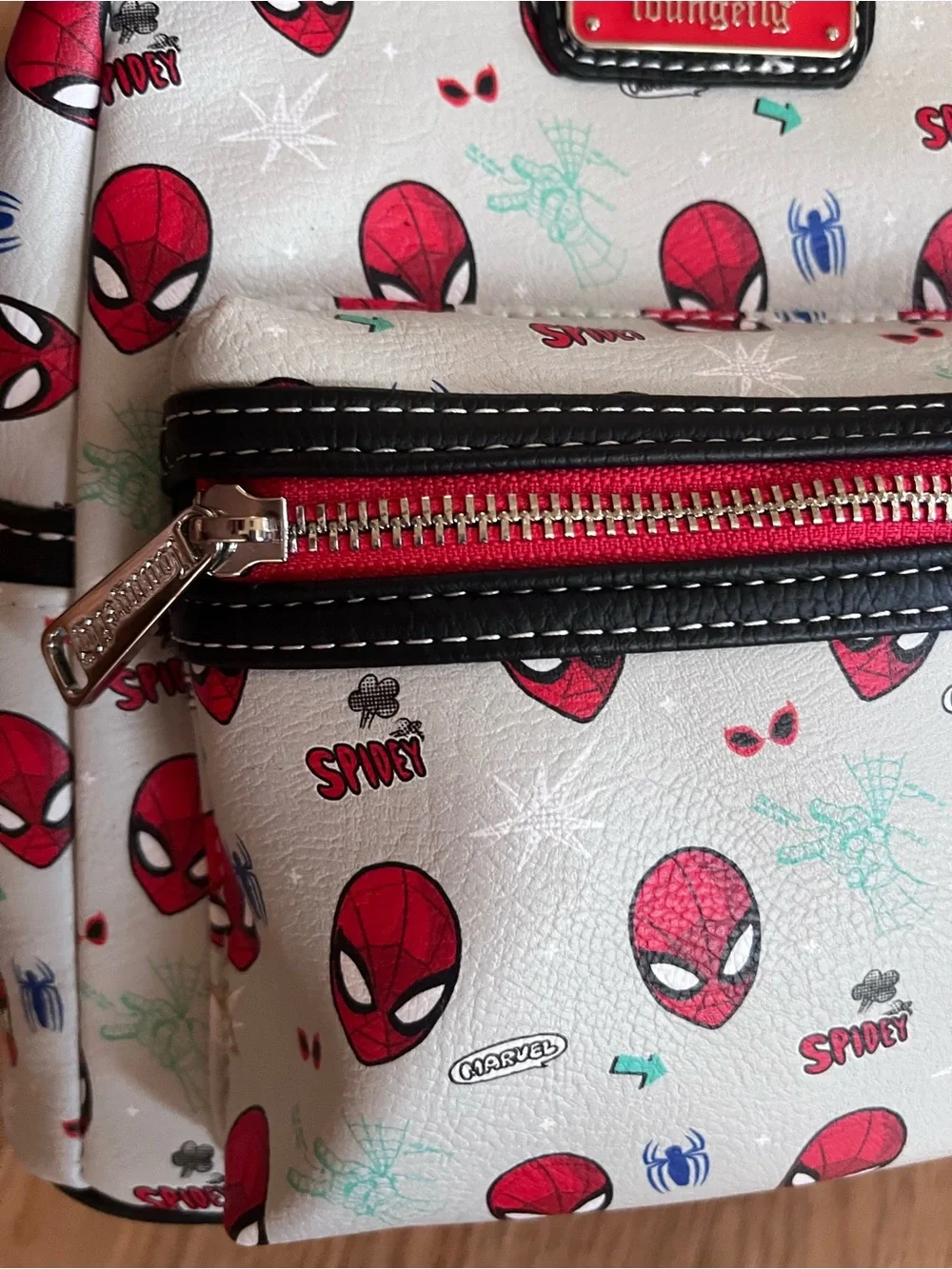 Loungefly Marvel White & Red Spider-Man Mini Backpack